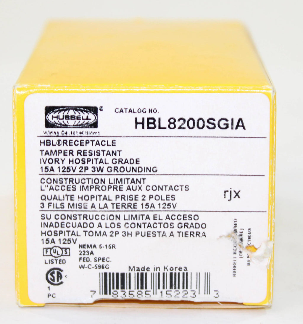 Ivory 15 A Receptacle D27932
