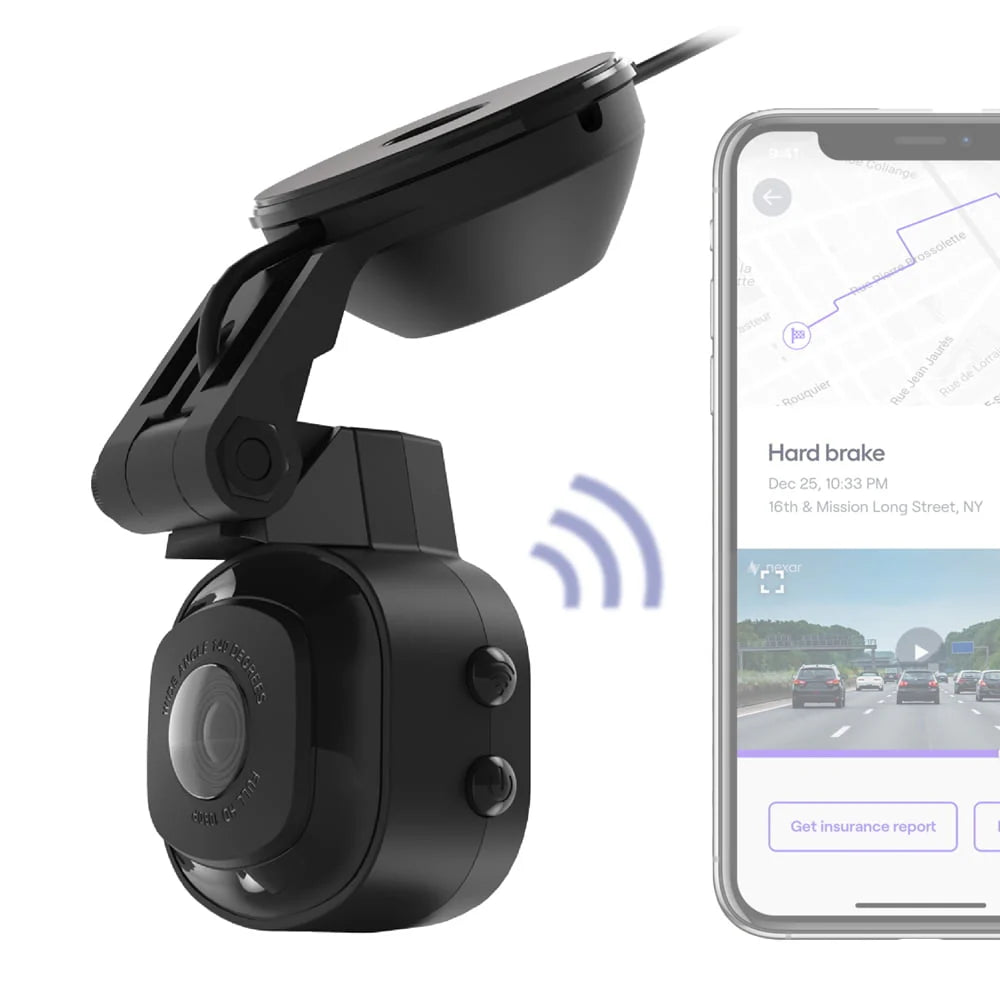 Full HD Smart Windshield Mount Car Dash Cam Black D5500