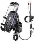 Motorcycle Phone Mount with 15W Wireless Charger & USB-C P270