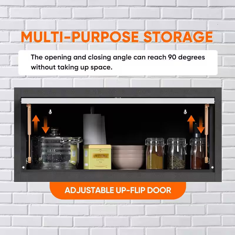 Wall-Mounted Cabinet with Up-Flip Door E527