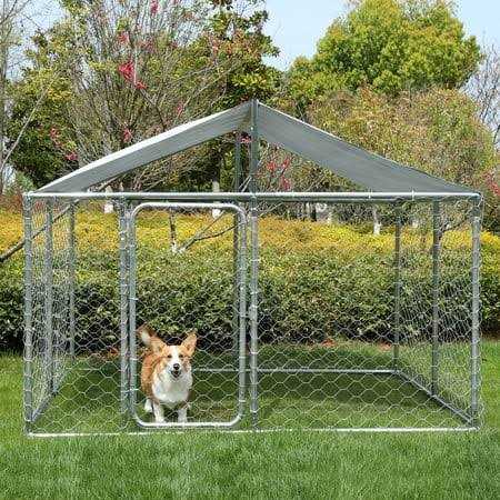 Heavy Duty Outdoor Dog Kennel with Cover W1606