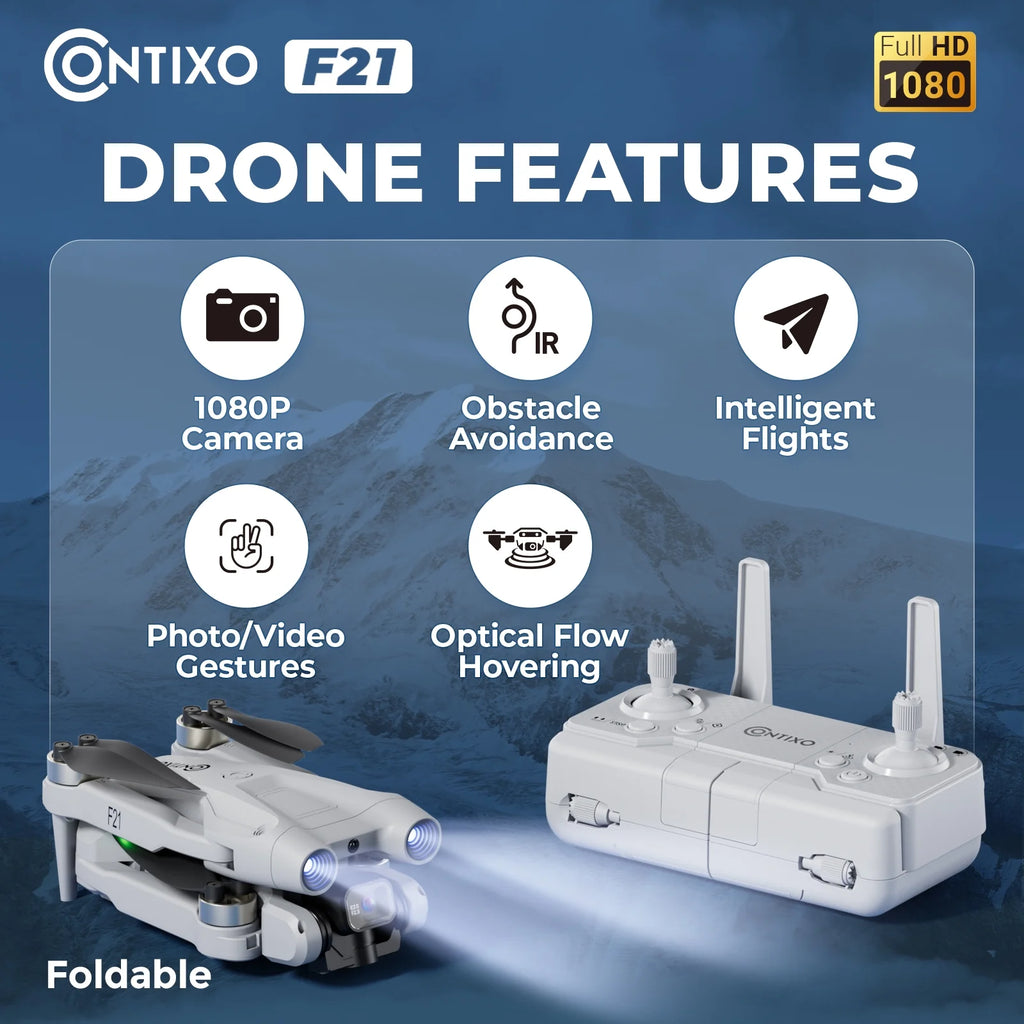 Foldable RC Drone with 1080P HD Camera B73935
