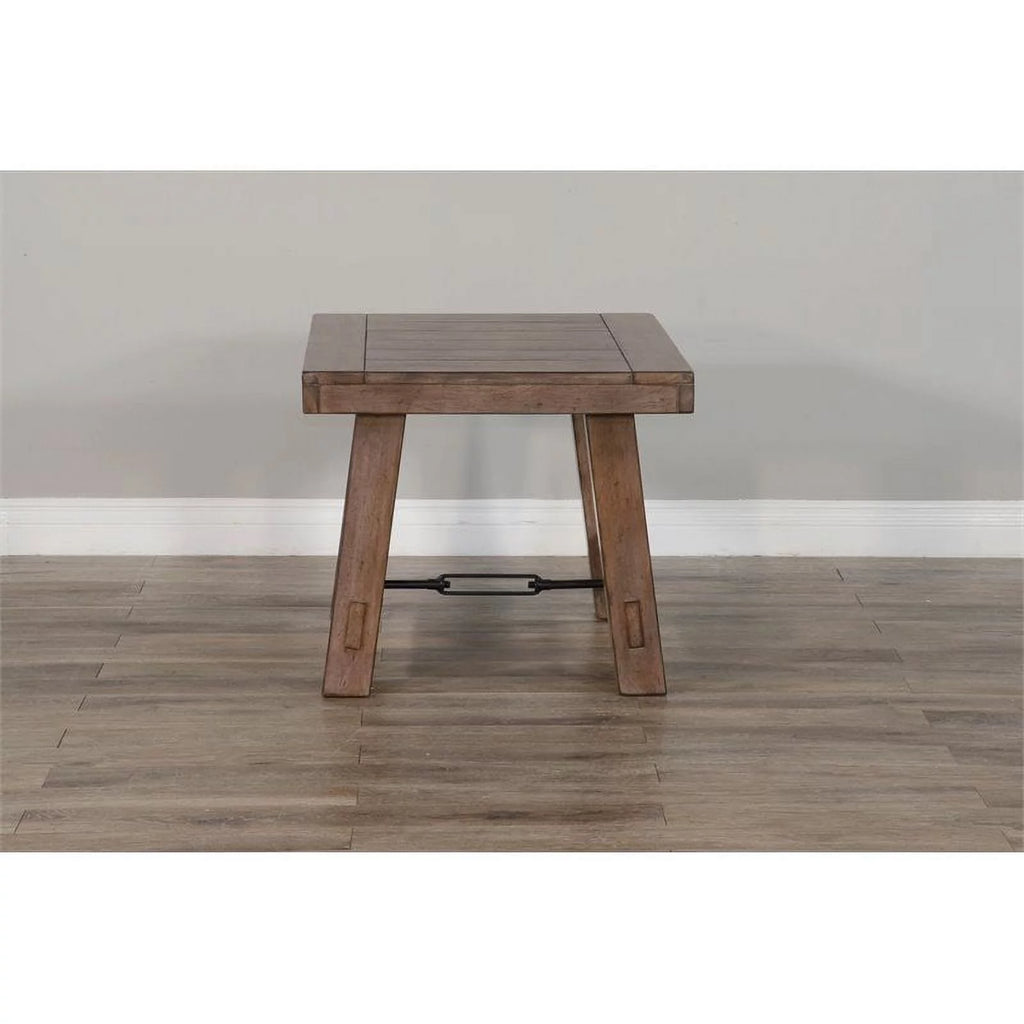 25" Mahogany Wood End Table U11737