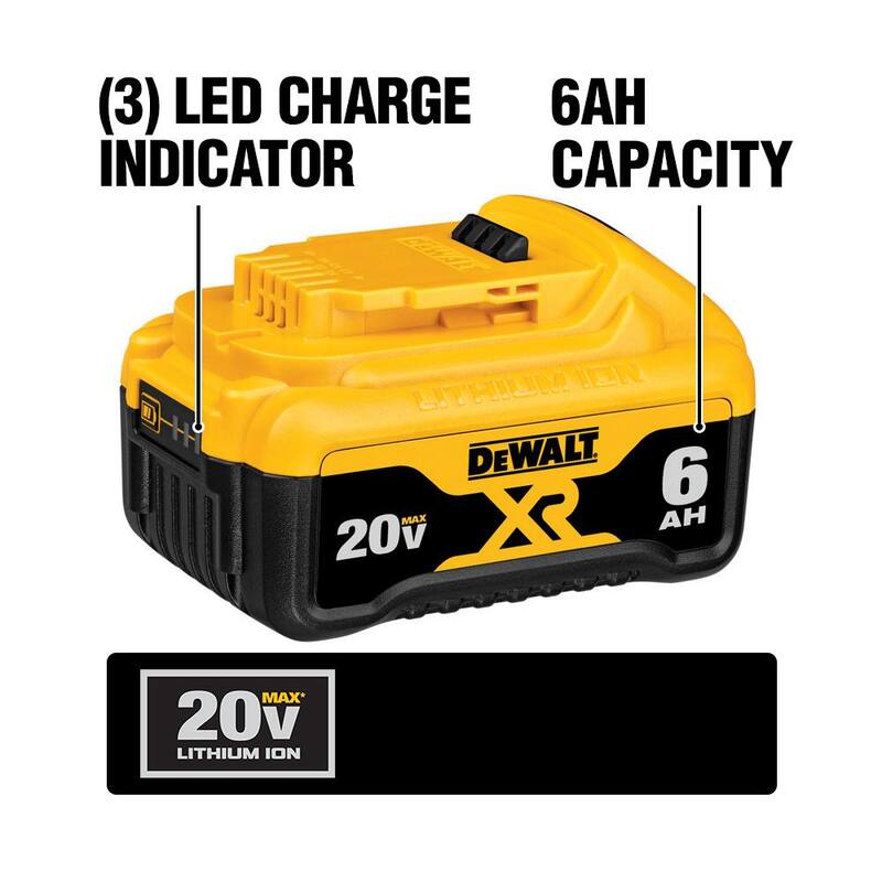 20V MAX XR Lithium-Ion 6.0Ah Battery 7 Pack O911025