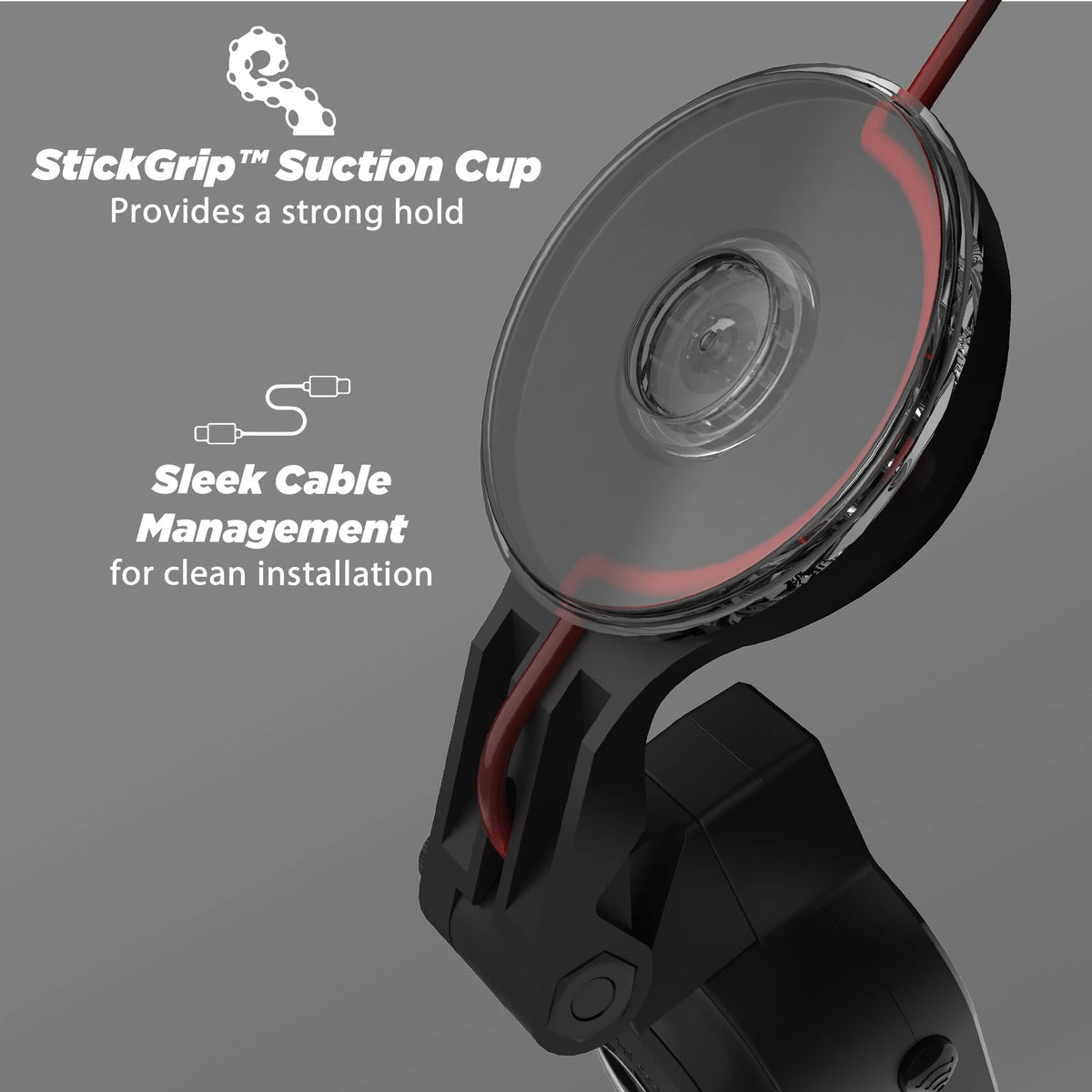 Full HD Smart Windshield Mount Car Dash Cam Black D5500