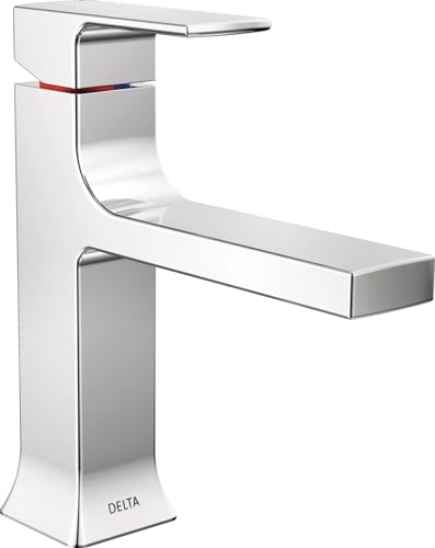 Matte Black 1 Hole Bathroom Faucet with Push-Pop Drain U976