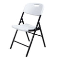 White 4 Pack Plastic Folding Chairs Y395462