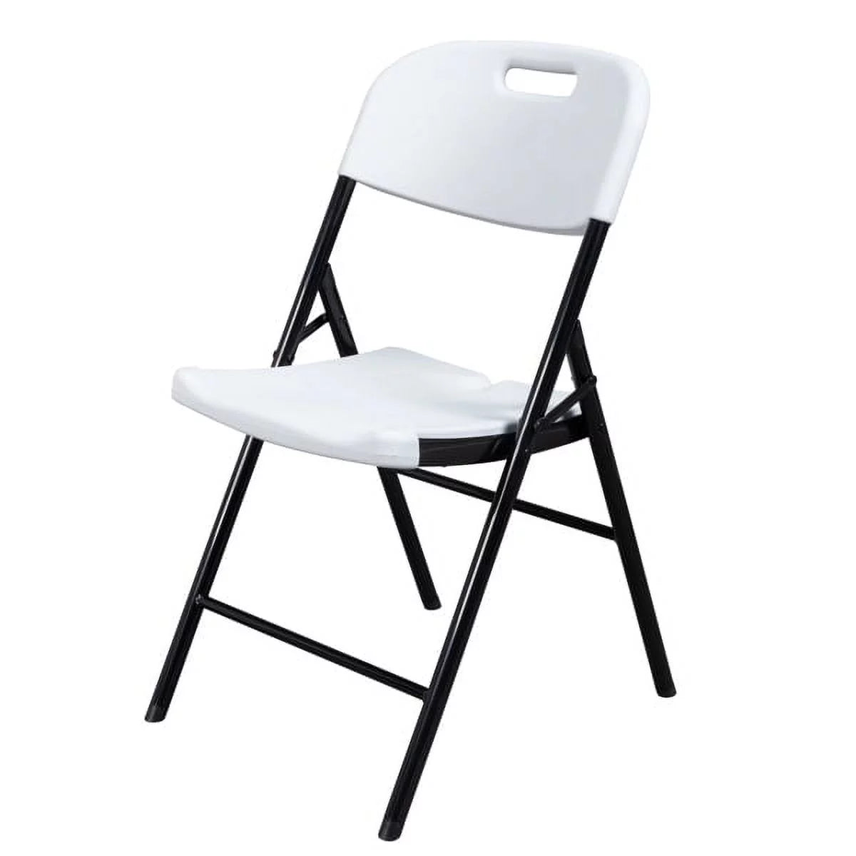 White 4 Pack Plastic Folding Chairs Y395462