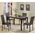 5 Piece Black Dining Set I457422