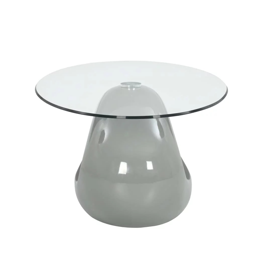 Oval Glass Coffee Table with Fiberglass Stand T804588