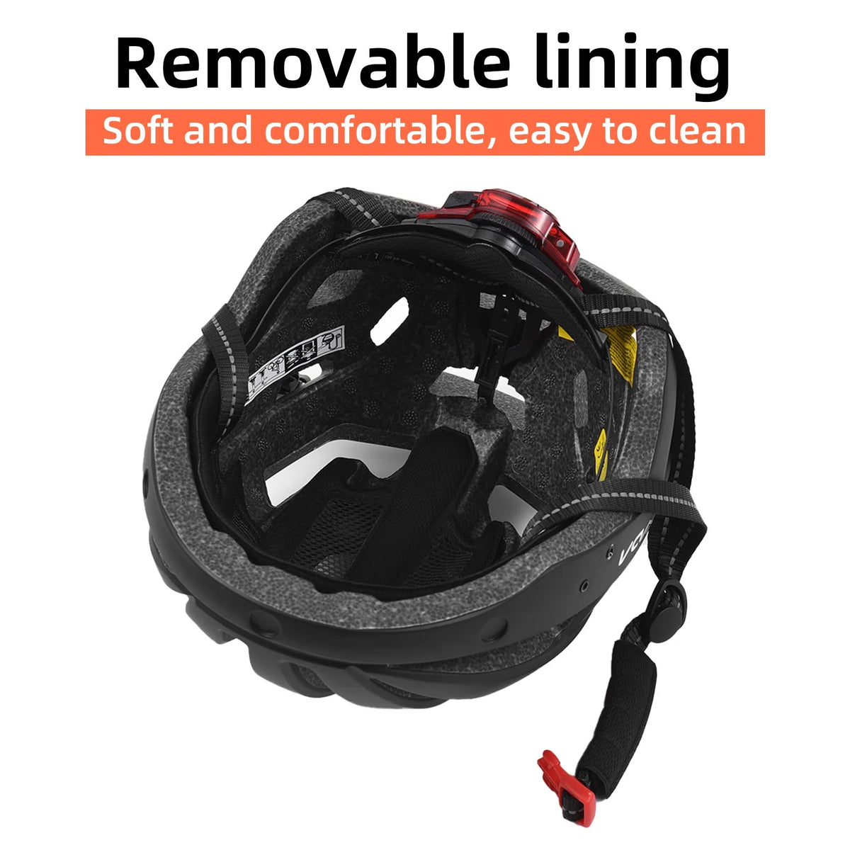 Adjustable Bicycle Helmet with Windshield, Sun Visor, and Tail Light Q237