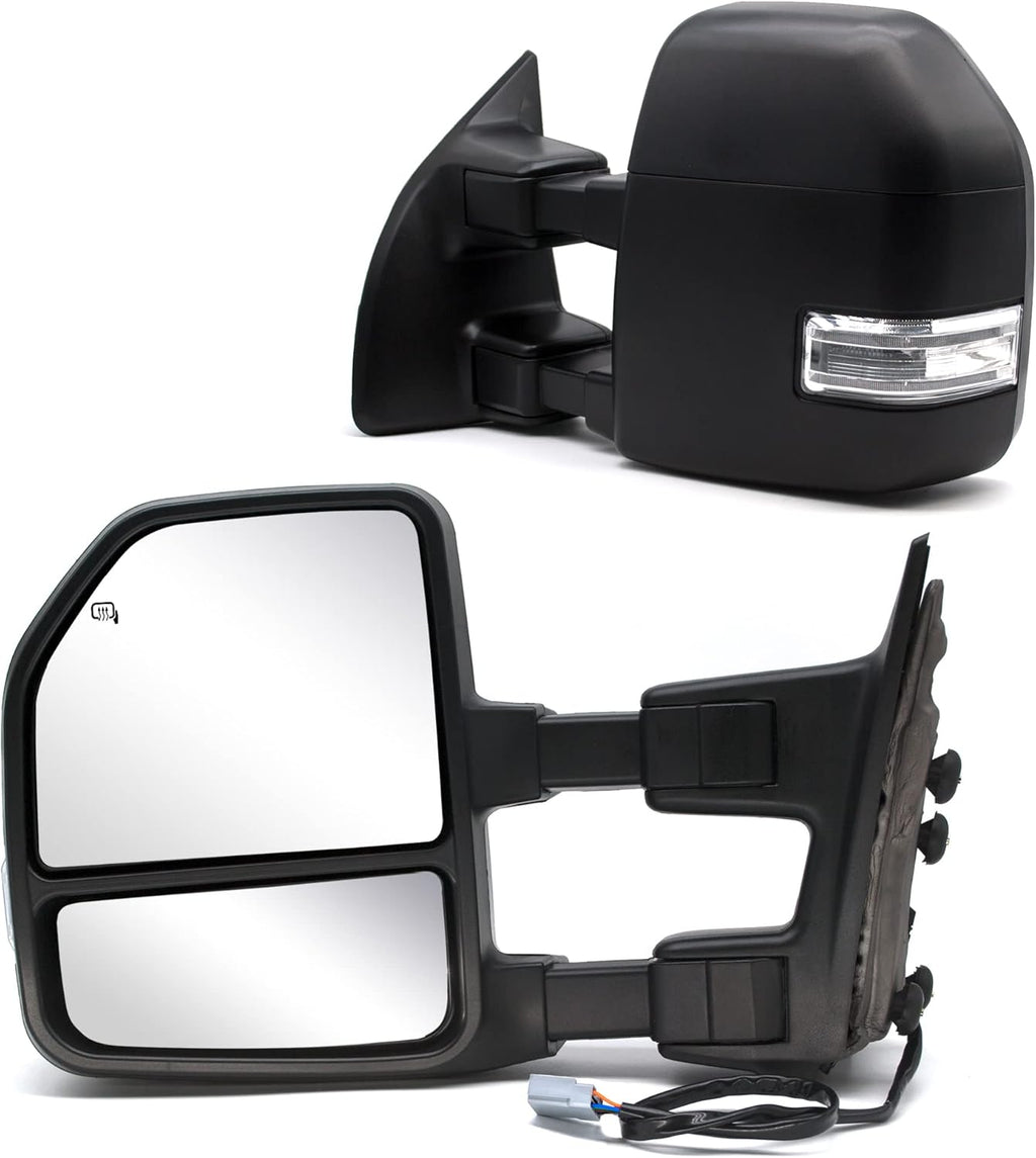 Black Power Heated Towing Mirror V98581