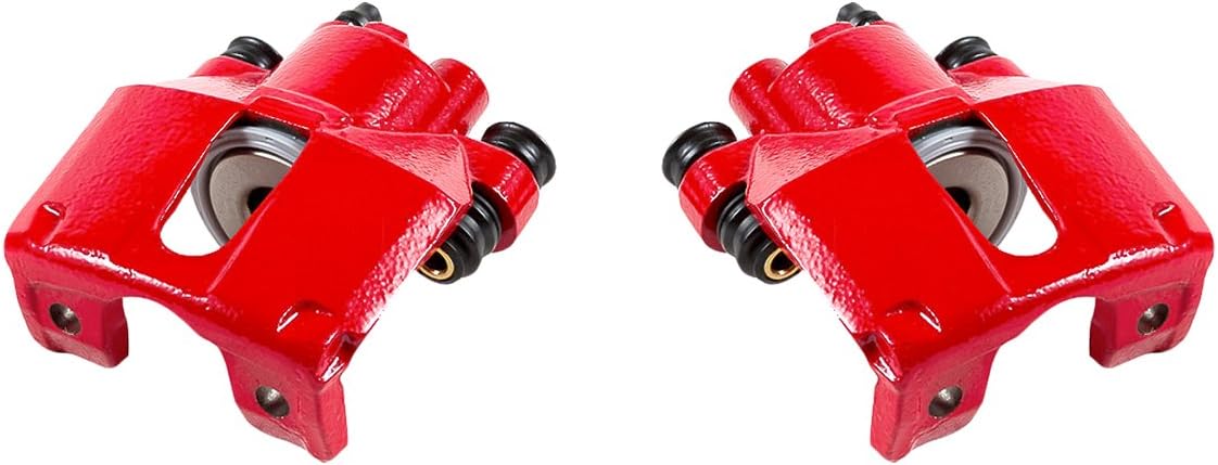 Red Powder Coated Caliper Assembly Pair Set D851