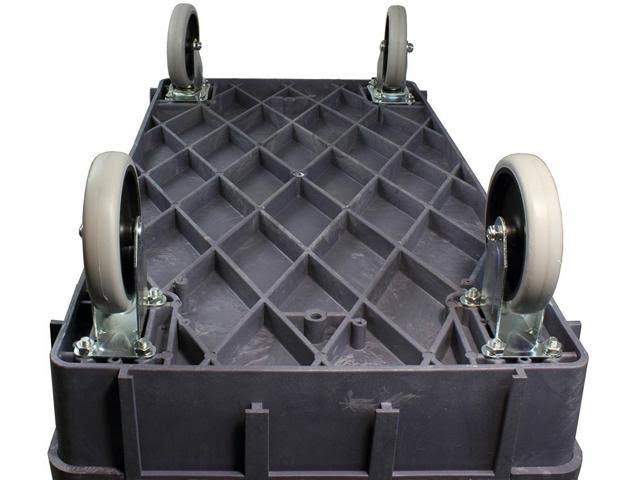 500 Pound Polypropylene Rolling Cart V2623
