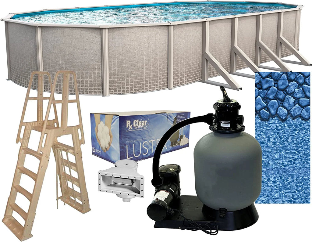 15' x 30' Oval 48 Wall Above-Ground Swimming Pools Q8514