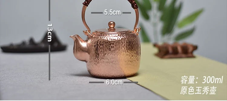 300ml Hand-made Pure Copper Teapot E3356