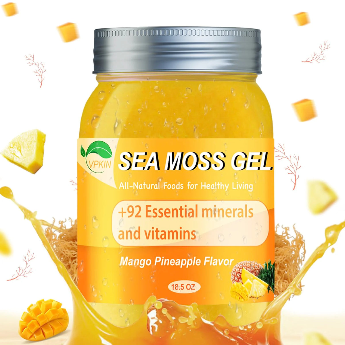 Organic Sea Moss Gel Supplement 18.5 OZ X471711