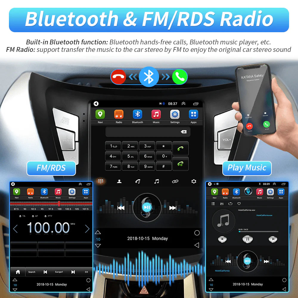 2G+64G 9.7'' Touchscreen Car Stereo Radio with Backup Camera H117