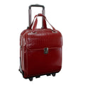 Red Leather Detachable-Wheeled Laptop Case H397360