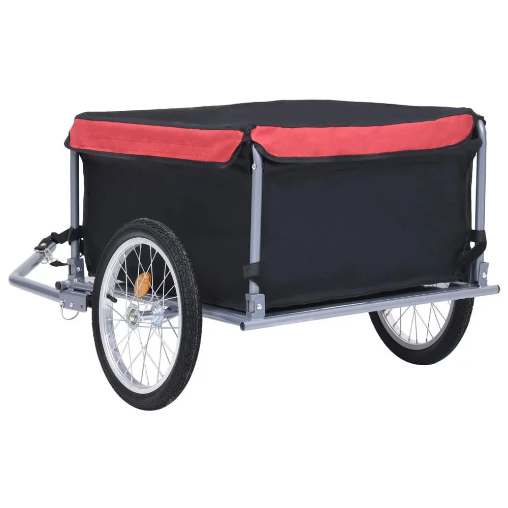 Bike Cargo Trailer Black and Red 143.3 lb S3001