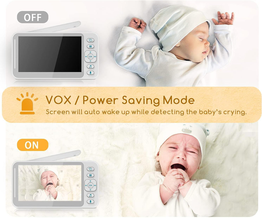 Baby Monitor with Two Cameras and 4.3'' LCD Split Screen N2894