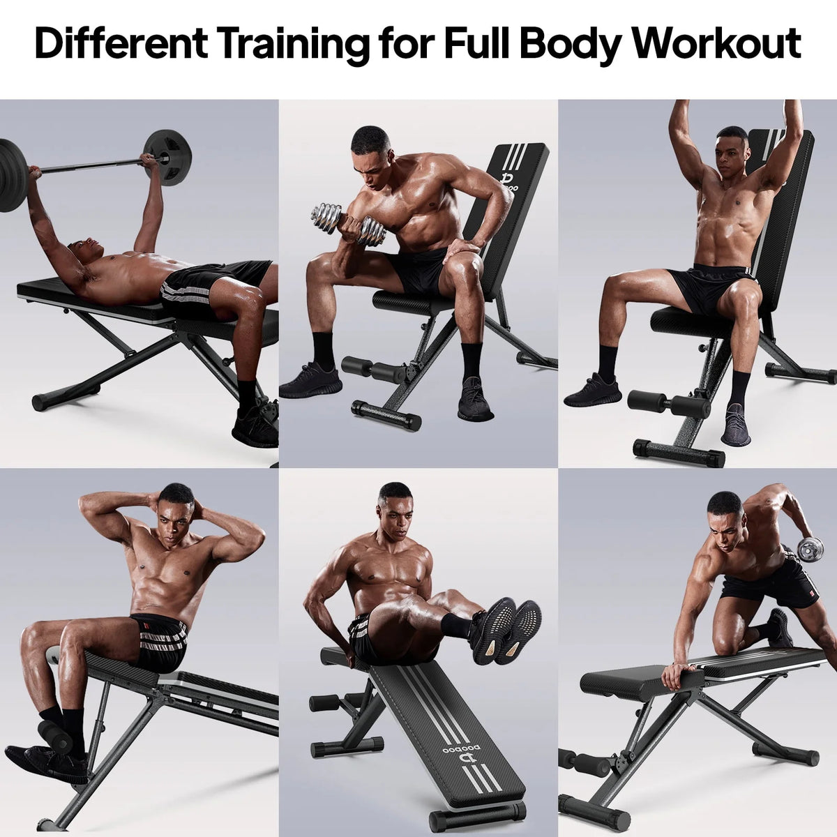 Foldable Adjustable Weight Bench K63366