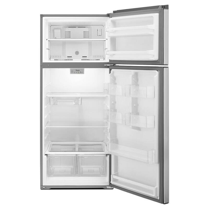 18 cu. ft. Top Freezer Stainless Steel Refrigerator Q473628