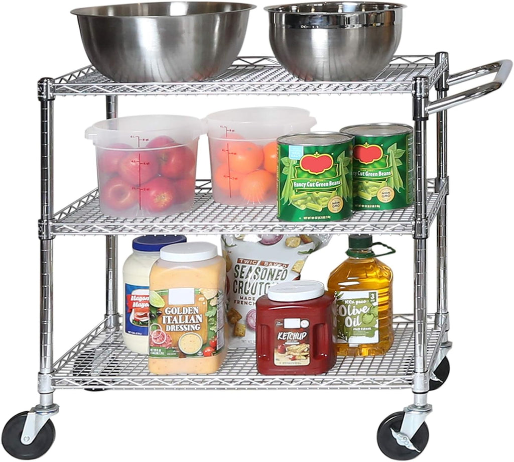 3-Tier Heavy-Duty Utility Storage Cart C736