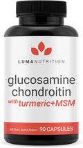 Glucosamine Chondroitin MSM Turmeric Boswellia Joint Supplement 90 Capsules Y124377
