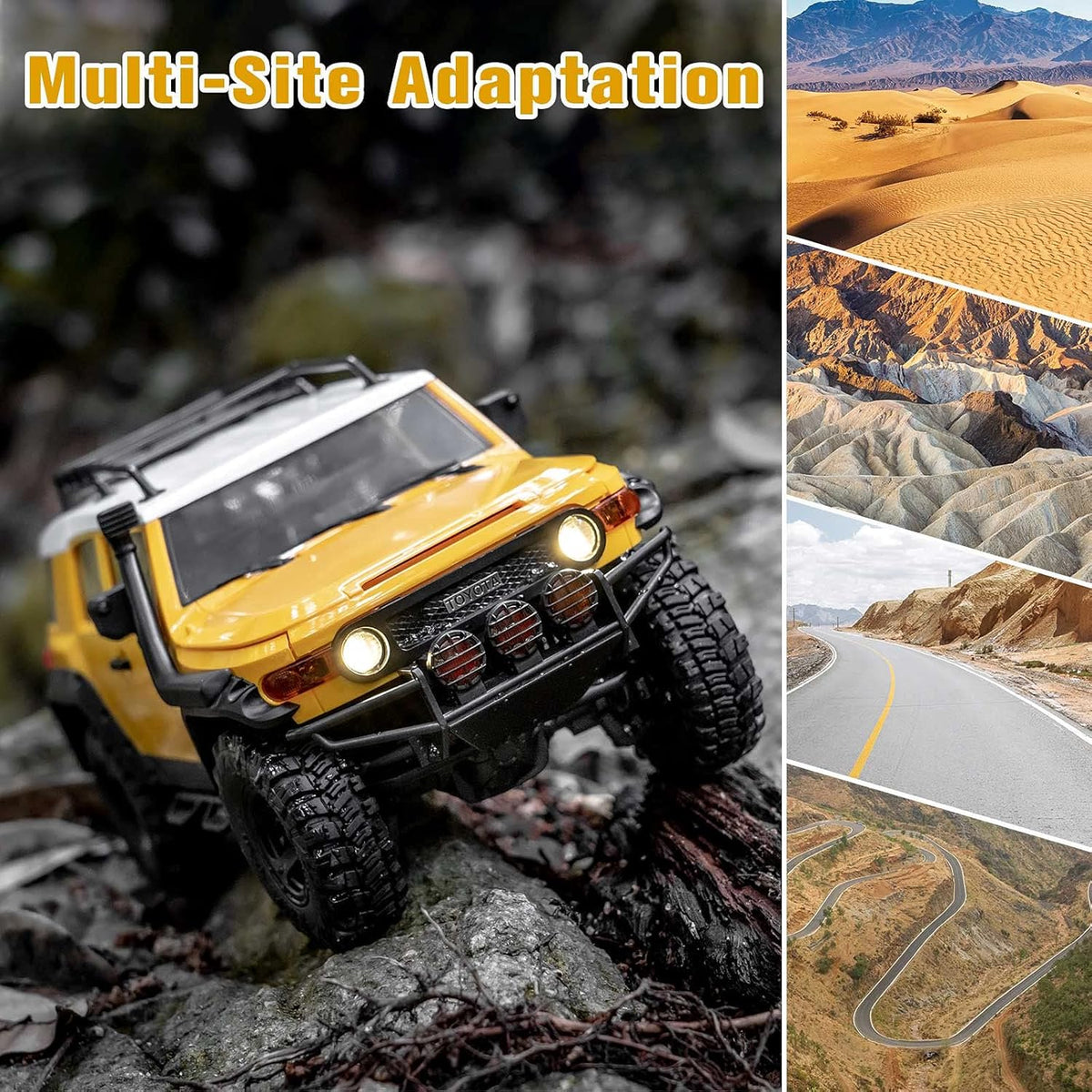 1/18 RC Crawler 4WD RTR Remote Control Car with LED Lights E9620