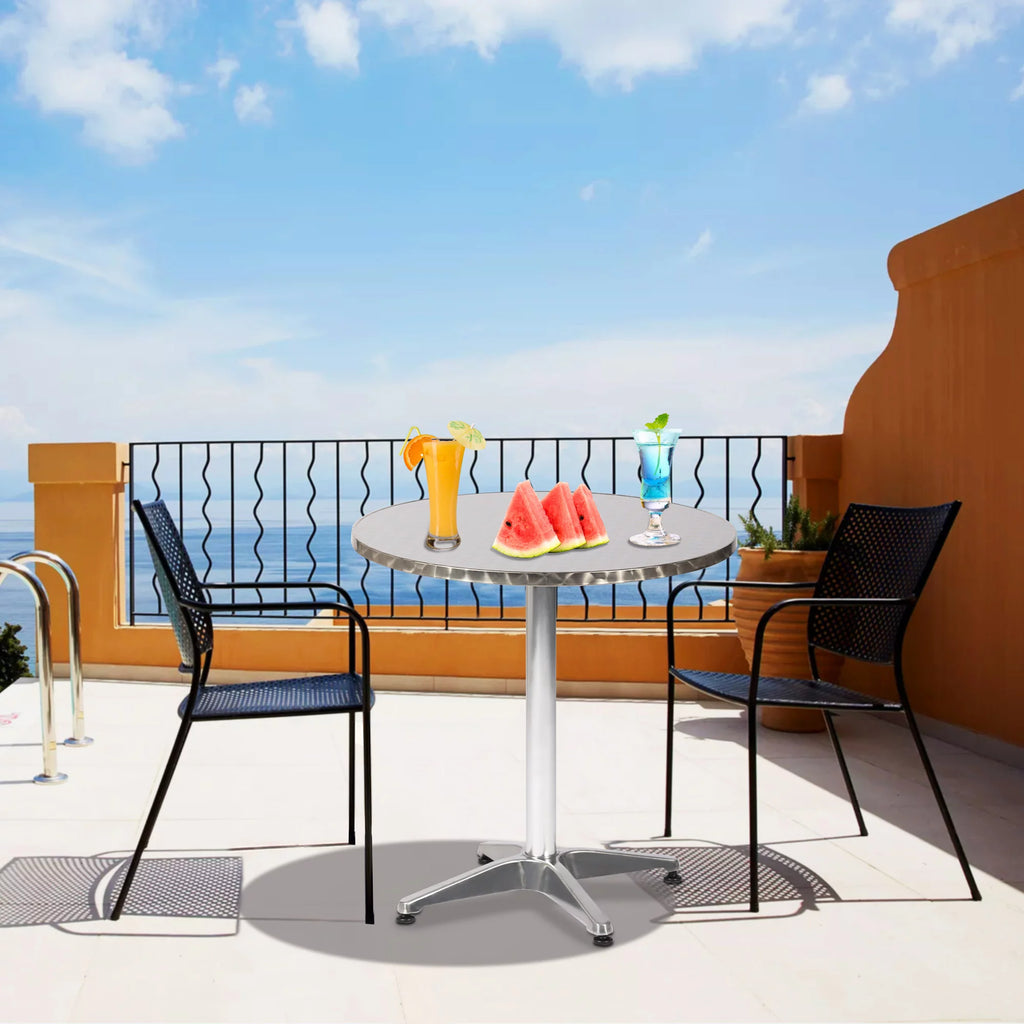 27.5 Round Aluminum Bistro Table P914