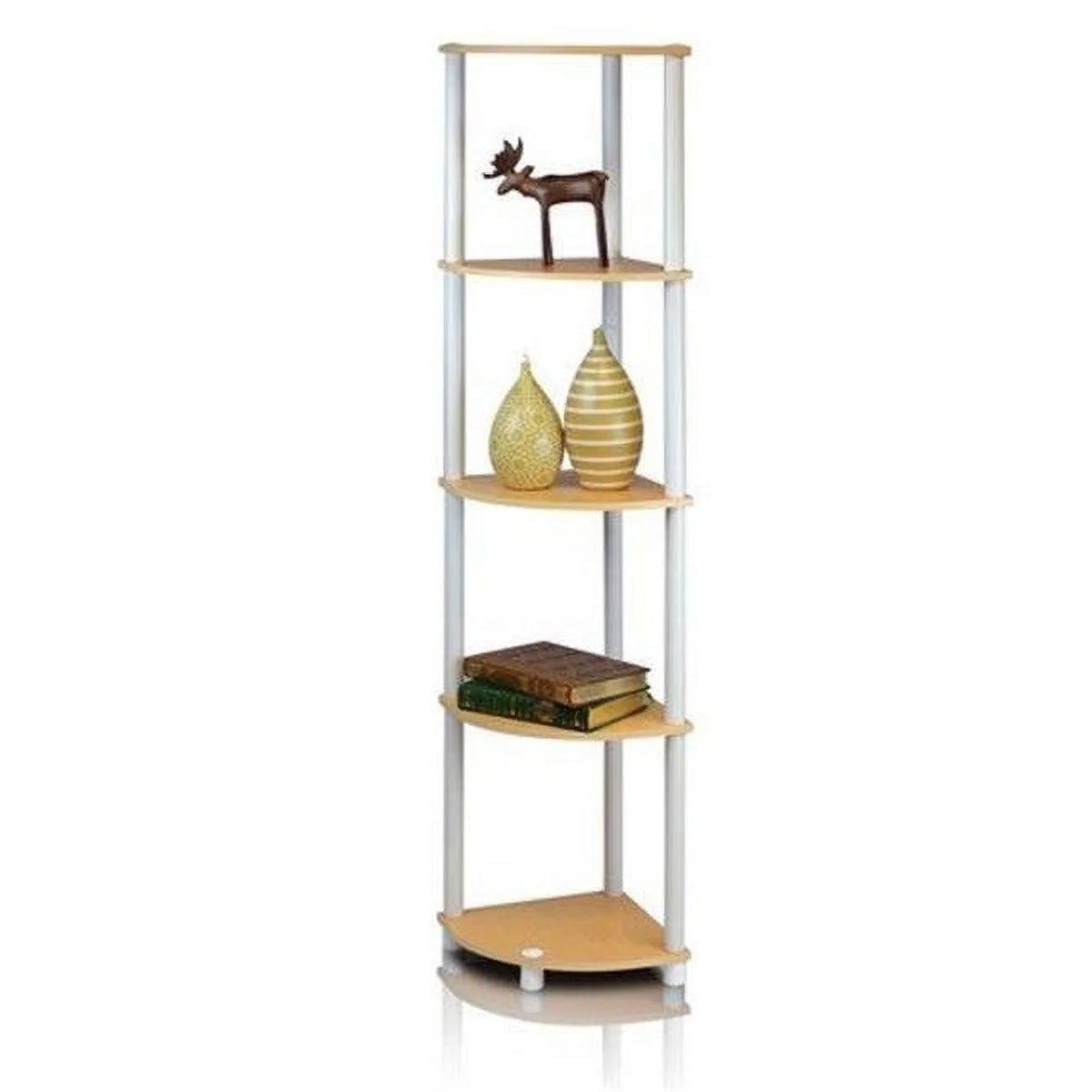 5 Tier Corner Display Rack Shelving Unit U72761