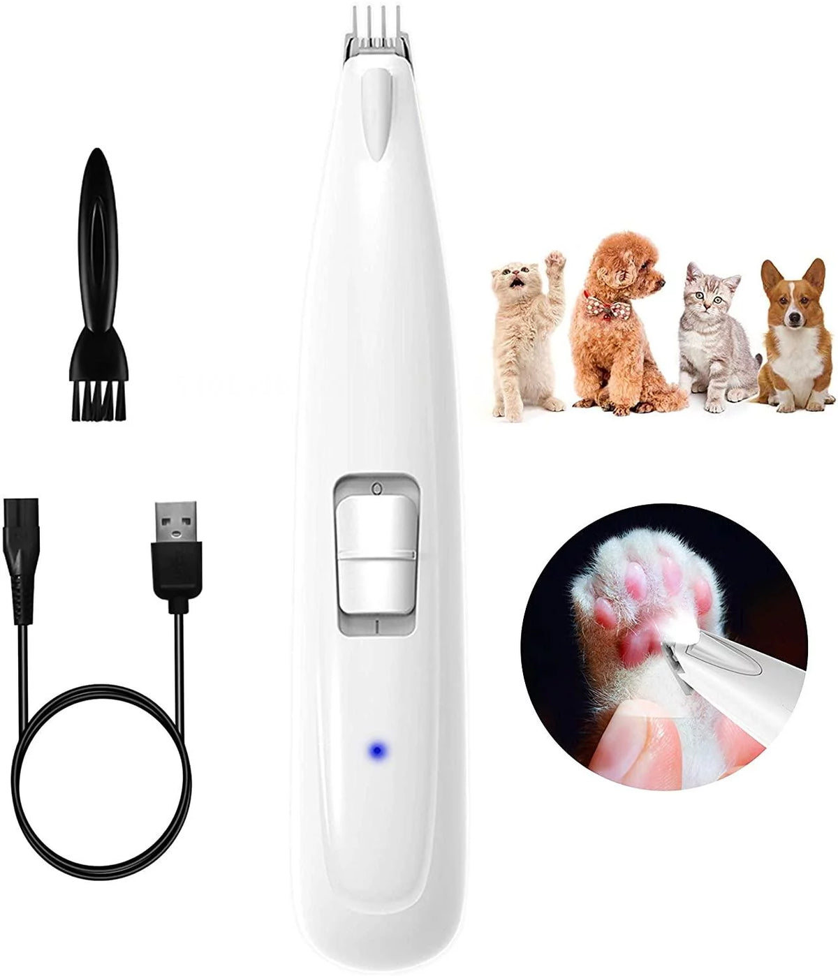 Cordless Rechargeable Electric Dog Paw Fur Trimmer U148690