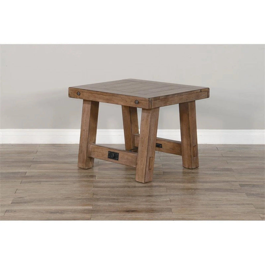 25" Mahogany Wood End Table U11737