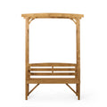Outdoor Fir Wood Arbor Bench J666451