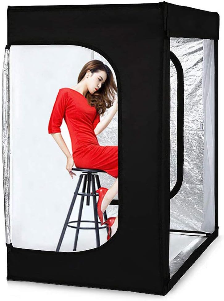 LED Photography Lightbox with 3 Colors Backdrops and Carrying Bag K2447