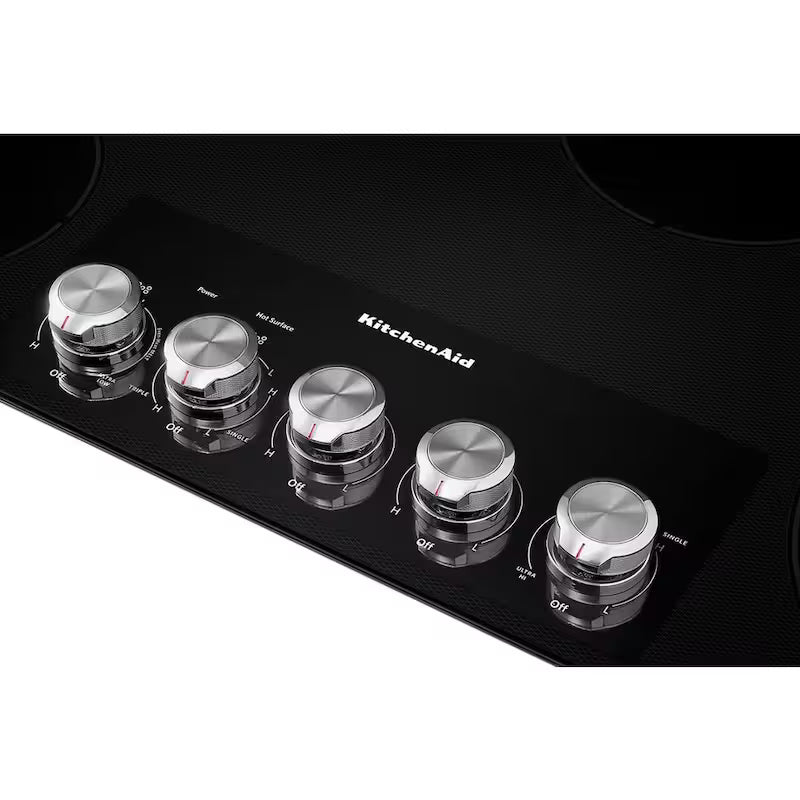 Black 5 Elements Electric Cooktop with Knob Controls V77346