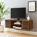 46" Wall-Mount Media Console TV Stand in Walnut Q29393
