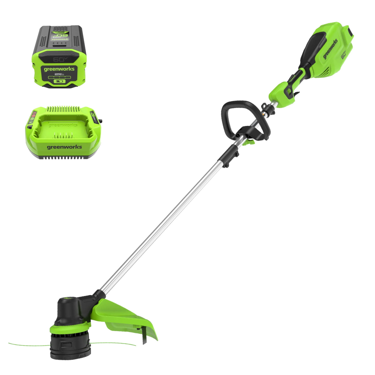60V 16" Front Mount String Trimmer with 2.5Ah Battery & Charger M1988