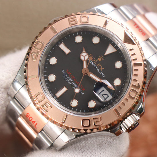 Rose Goldmix Black & Brown Dial Stainless Steel 40m F37455