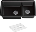 Matte Black 36 Minimum Base Cabinet Width N909