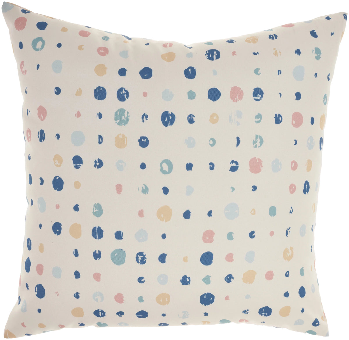 Blue Ivory Indoor Outdoor Washable Throw Pillow U3855