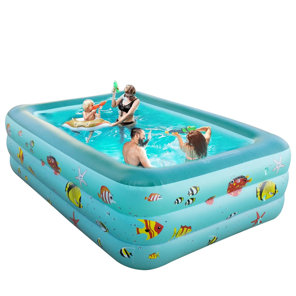 Inflatable Rectangular Family Swimming Pool I820