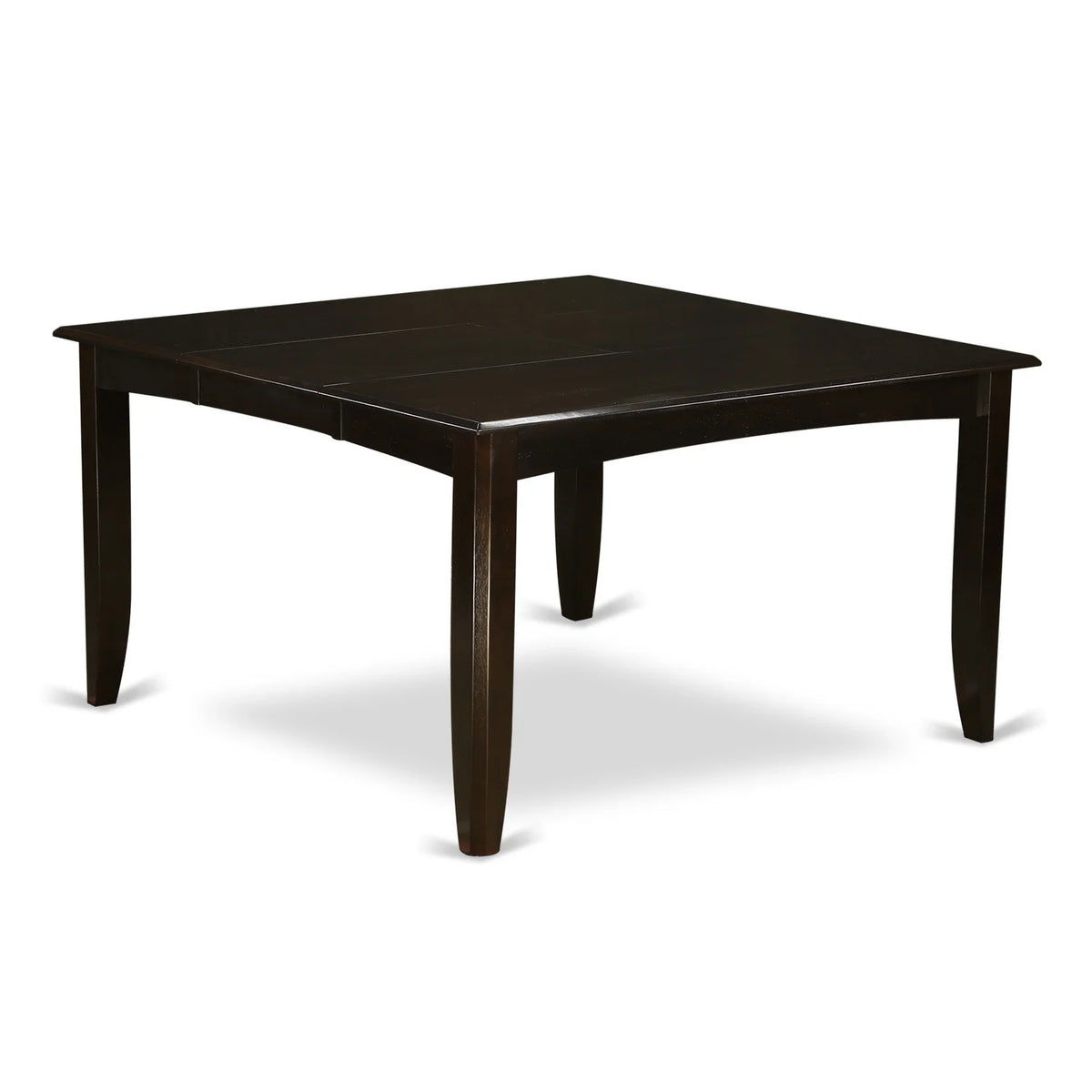 Square Table with Butterfly Leaf Saddle Brown Finish D6764
