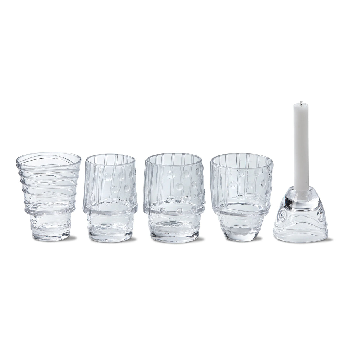 Stacking Fish Glasses Set of 5 F9051