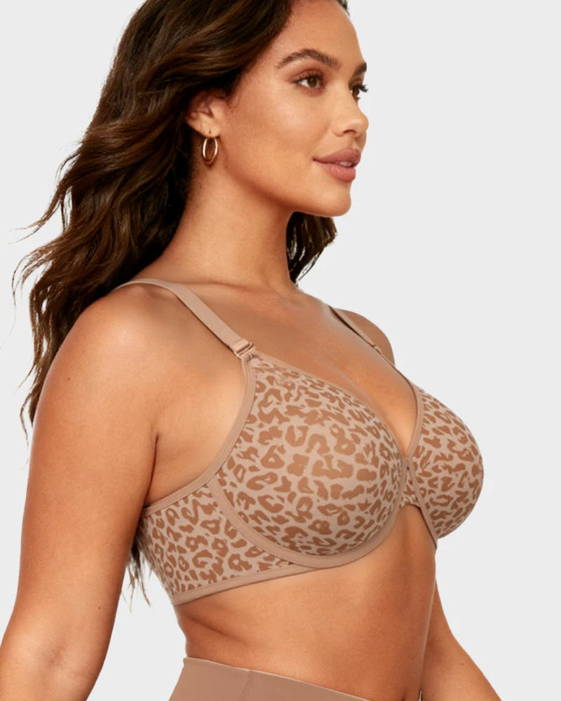 Sheer Zebra Mesh Underwire Bra E48269