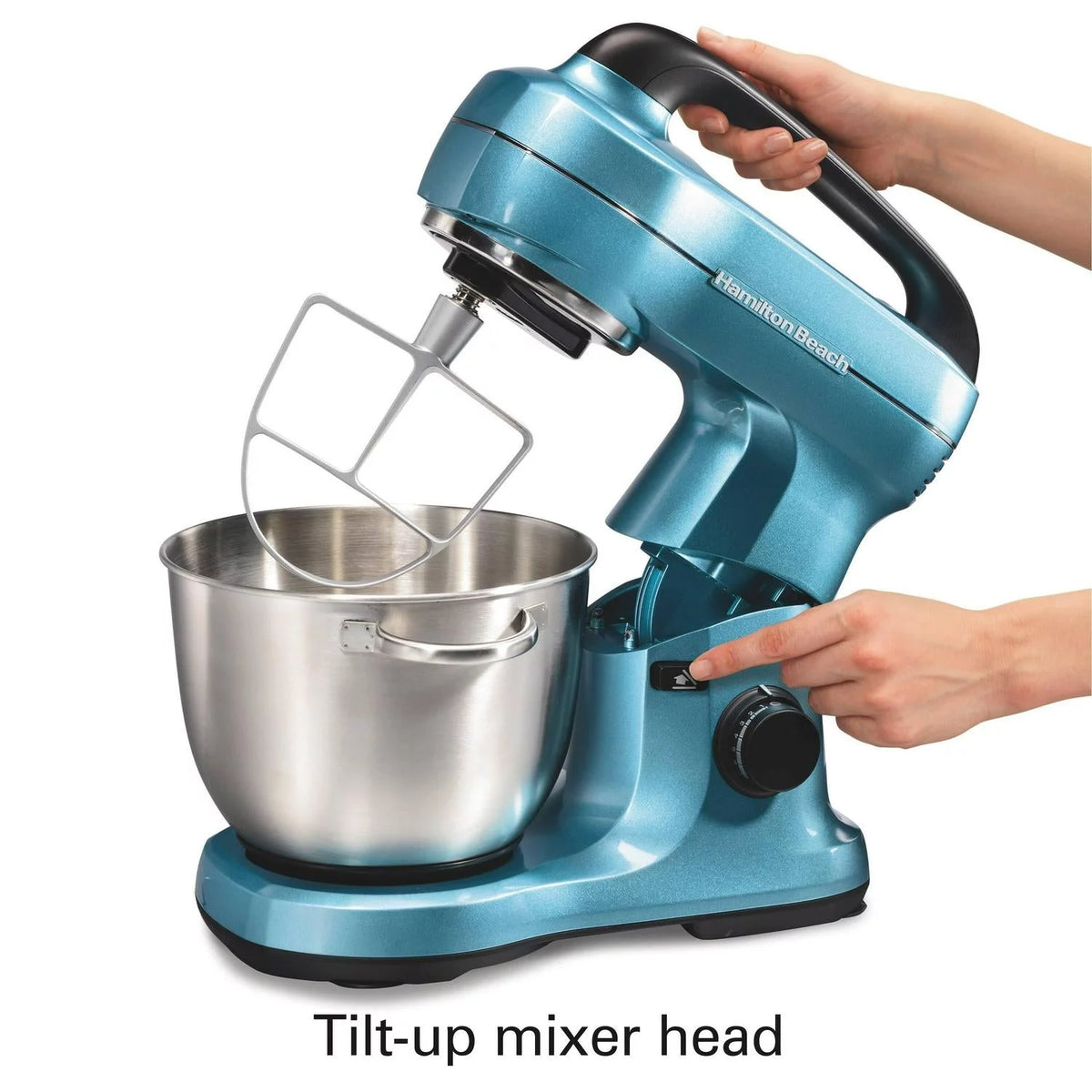 4 Qt 7-Speed Tilt Head Stand Mixer Blue J6393