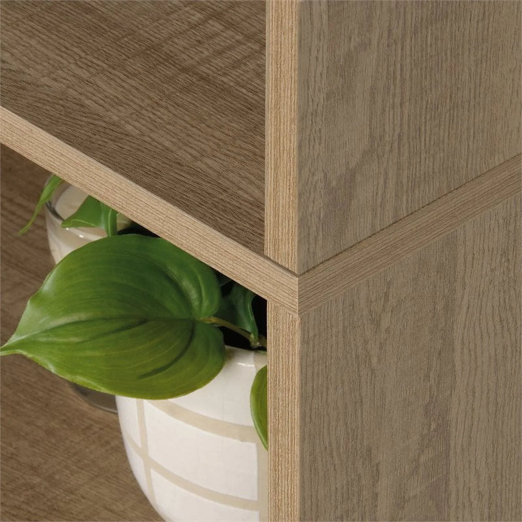 4-Shelf Engineered Wood Bookcase with Doors A6702