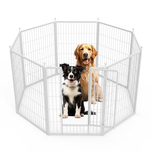 40 Inch 8 Panels Heavy Duty Metal Dog Playpen I6725