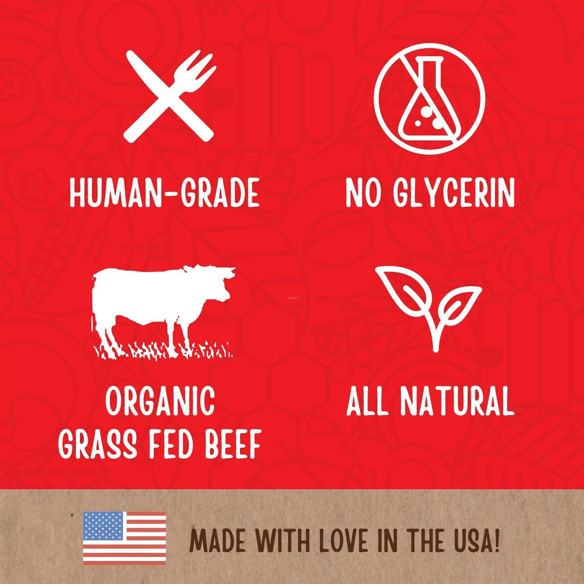 Organic Beef Jerky Dog Treats I556791